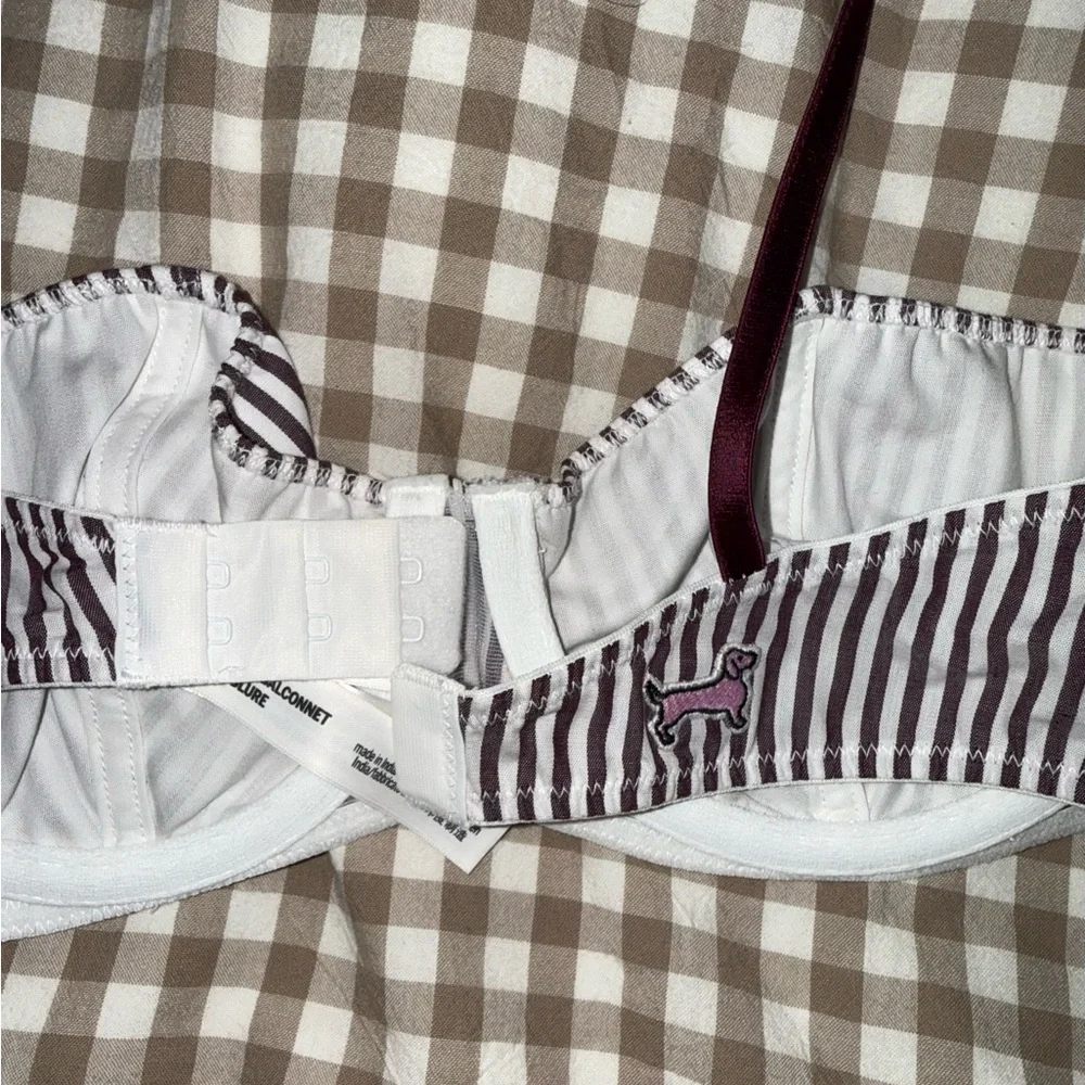 Victoria’s Secret Wild Rose Stripe Cotton Unlined Balconette Bra